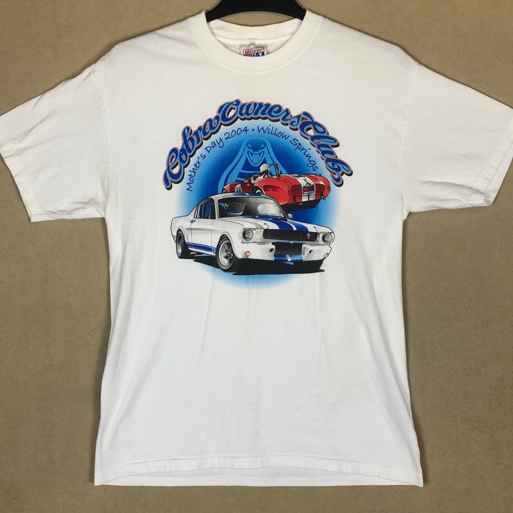 Vintage Ford Cobra Mothers Day 2004 Graphic Short Sleeve Shirt Men’s size M